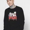 Chillin With My Creeps Cat Horror Serial Killer Halloween Sweatshirt