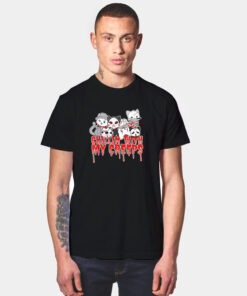 Chillin With My Creeps Cat Horror Serial Killer Halloween T Shirt