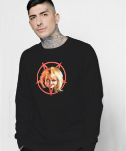 Chucky & Tiffany Pentagram Split Portrait Sweatshirt