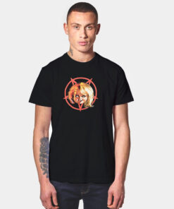 Chucky & Tiffany Pentagram Split Portrait T Shirt