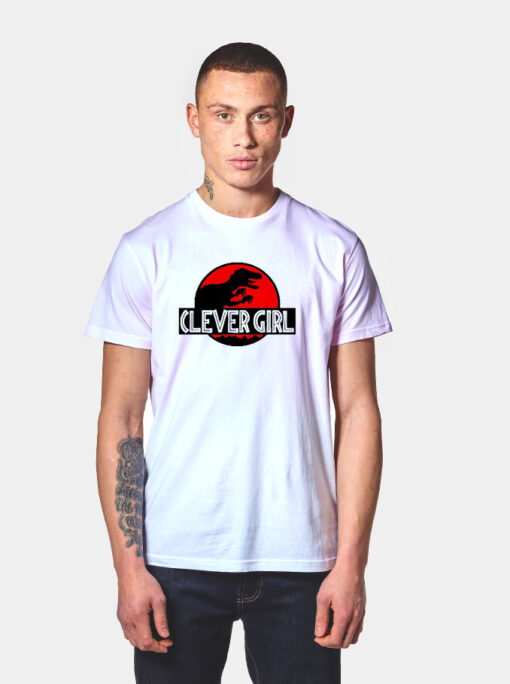 Clever Girl Velociraptor Jurassic Park Inspired Dinosaur T Shirt