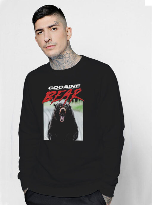 Cocaine Bear Photo Sweatshirt