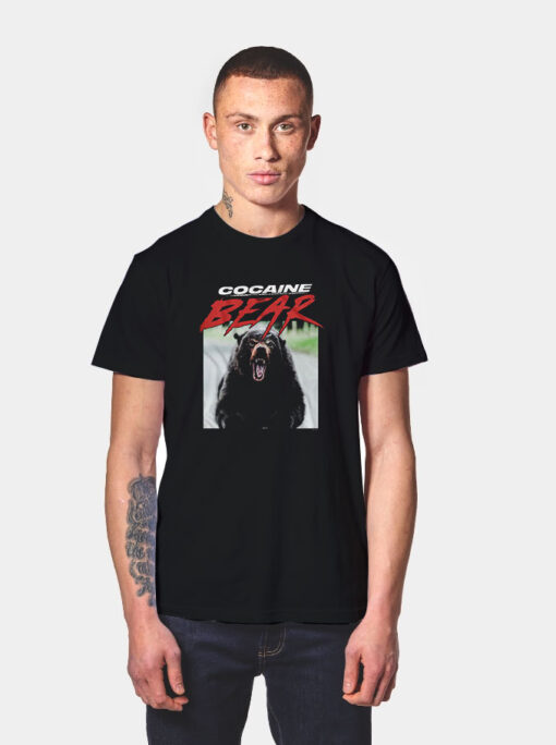 Cocaine Bear Photo T Shirt