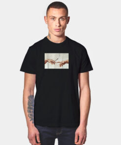 Creation Of Adam Michelangelo T Shirt