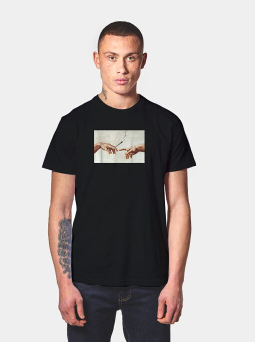 Creation Of Adam Michelangelo T Shirt