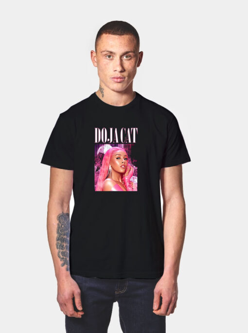 Doja Cat Hot Pink Portrait T Shirt