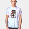 Elton John Portrait On Uk Flag T Shirt