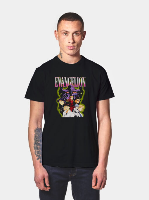 Evangelion Characters Anime T Shirt