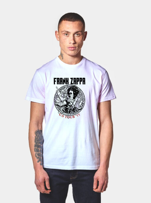 Frank Zappa Us Tour 77 Art Love Logo T Shirt