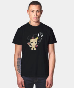 Funny Baby Groot And Mickey Ears T Shirt