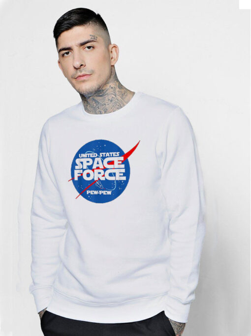 Funny United States Space Force Pew Pew Sweatshirt