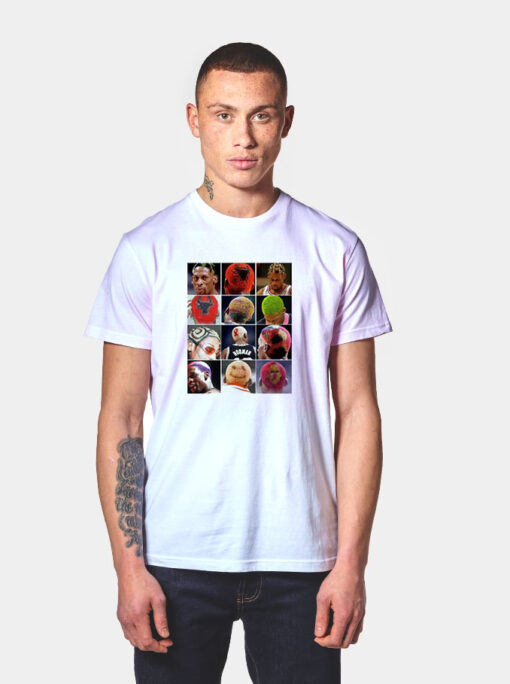 Hairstyles Of The Worm Dennis Rodman T Shirt