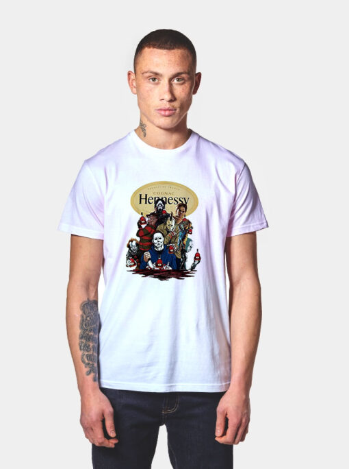 Hennessy Horror Characters Movies T Shirt