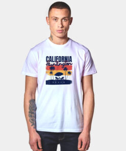 Huntington Beach California Vacation Ocean Palm T Shirt
