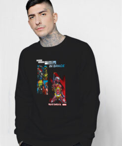 Iron Maiden X Marvel Somewhere In Time Guardians Galaxy Sweatshirt