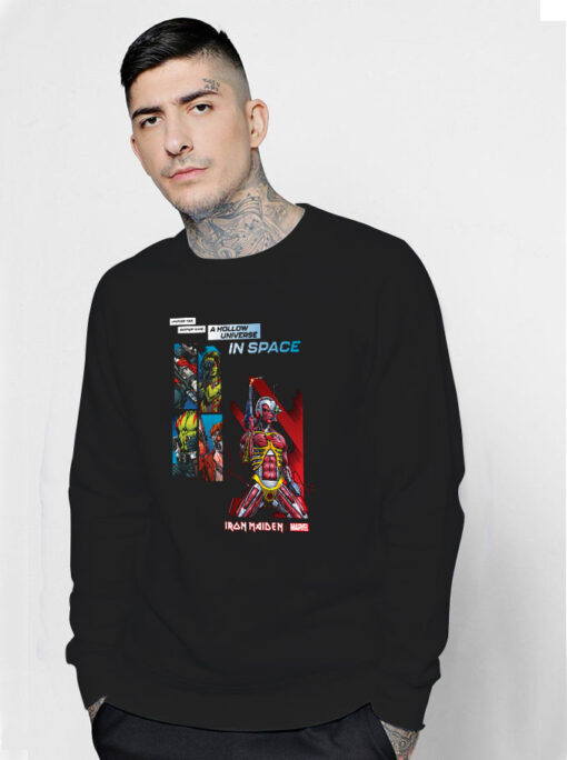 Iron Maiden X Marvel Somewhere In Time Guardians Galaxy Sweatshirt