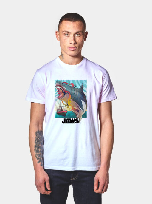 Jaws Colorful Retro T Shirt