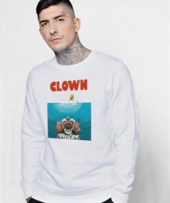 Jaws Funny Parody Clown Halloween Horror Sweatshirt