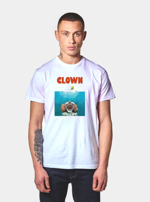 Jaws Funny Parody Clown Halloween Horror T Shirt