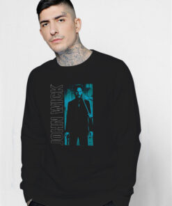 John Wick Vertical Text And Rectangle Sweatshirt