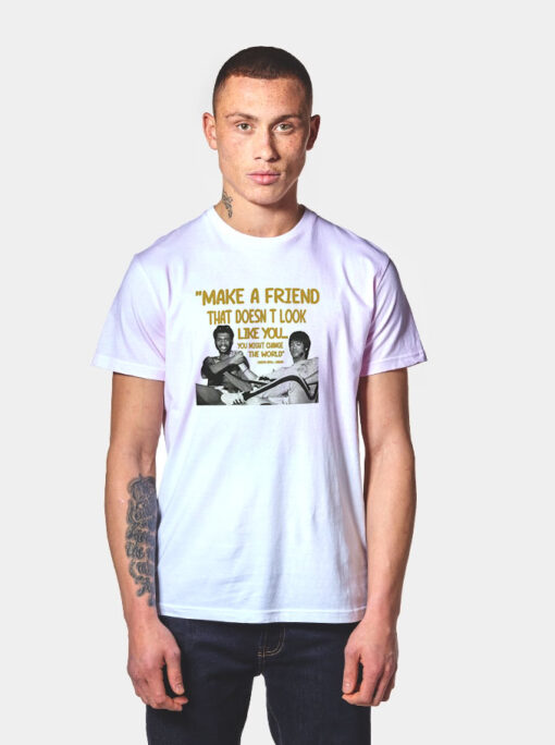 Kareem Abdul Jabbar Bruce Lee Friends T Shirt