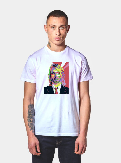 Kurt Cobain Nirvana Rock Legend Pop Art T Shirt