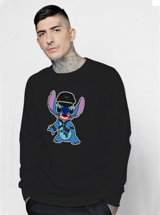 Leather Stitch Funny Sweatshirt