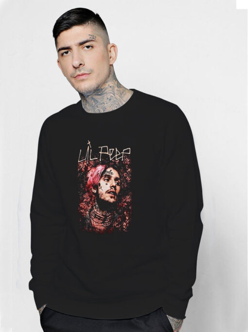 Lil Peep Floral Portrait Sweatshirt