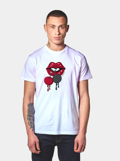 Luscious Lips Dripping T Shirt