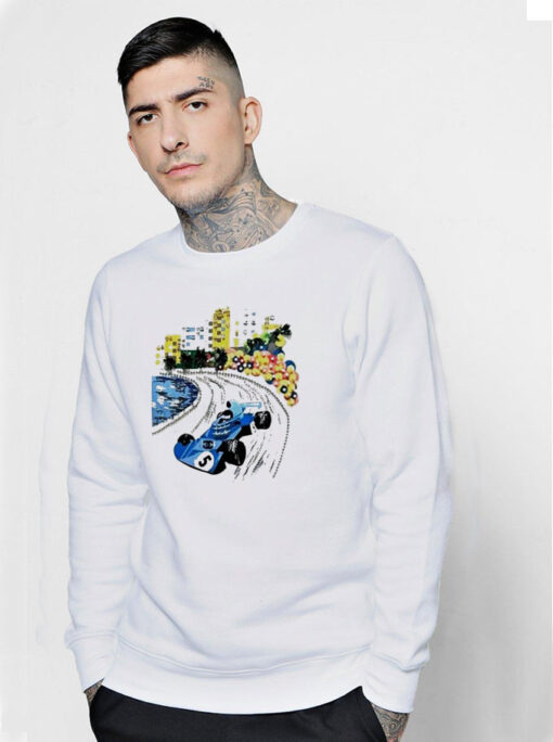 Madeleine White Chanel Formula 1 Sweatshirt