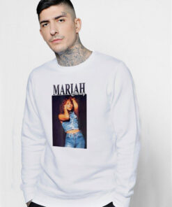 Mariah Carey In Jeans Vintage Sweatshirt