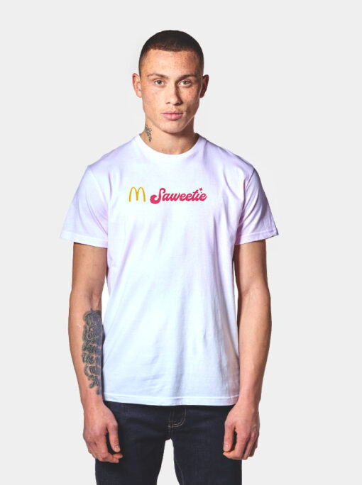 McDonald's Saweetie in Latest Celeb Meal Logo T Shirt