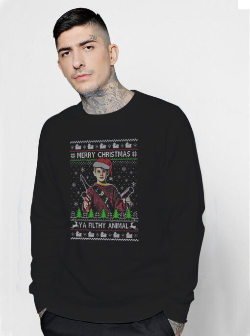 Merry Christmas Ya Filthy Animal Funny Sweatshirt