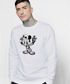 Mickey Mouse Skeleton Funny Sweatshirt