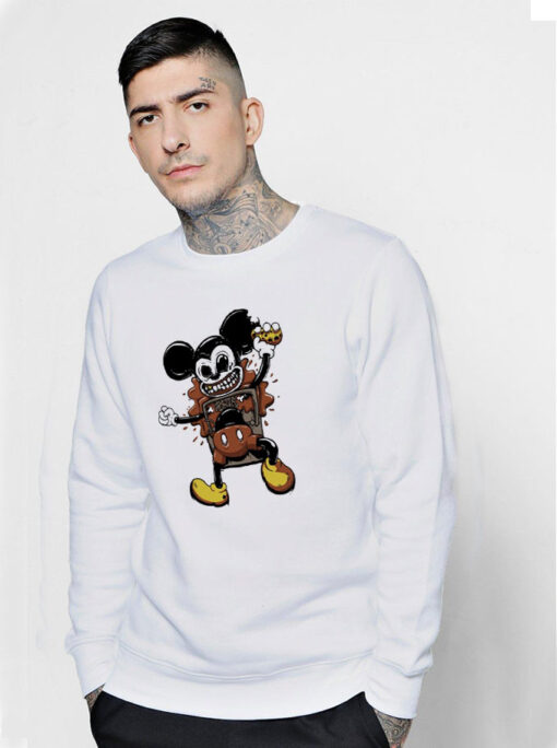 Mickey Parody Rock And Roll Sweatshirt