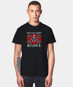 Mississippi Justice Confederate Flag T Shirt