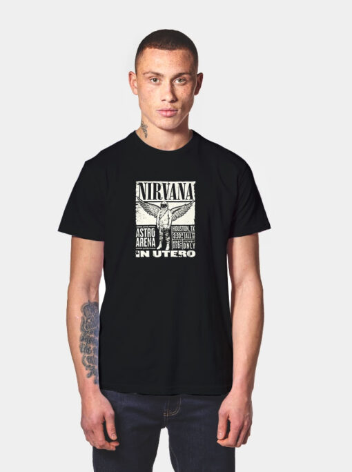 Nirvana In Utero Tour Astro Arena Houston Texas T Shirt