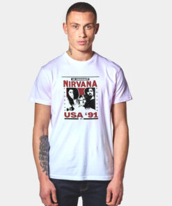 Nirvana USA Tour 91 Vintage T Shirt