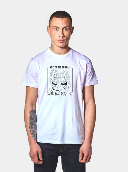 Notice Me Senpai Shibari Anime T Shirt