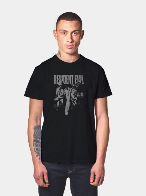 Resident Evil Resident Evil Monochrome Zombies T Shirt