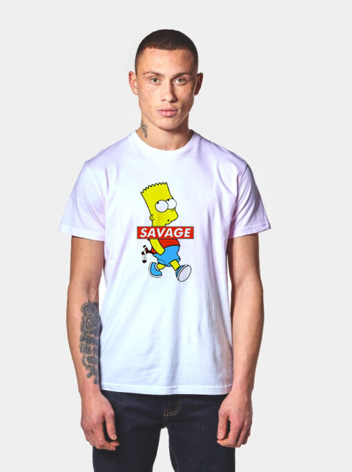 Savage Bart Simpson Funny T Shirt