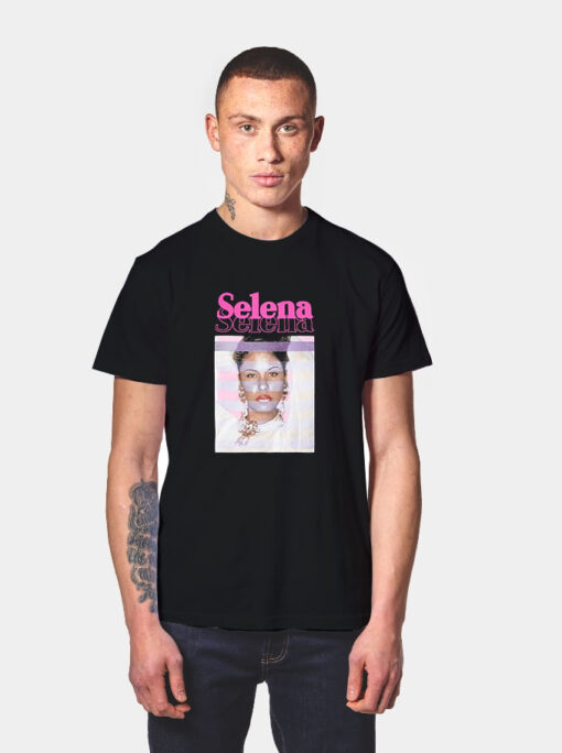 Selena Pearls Portrait Vintage T Shirt