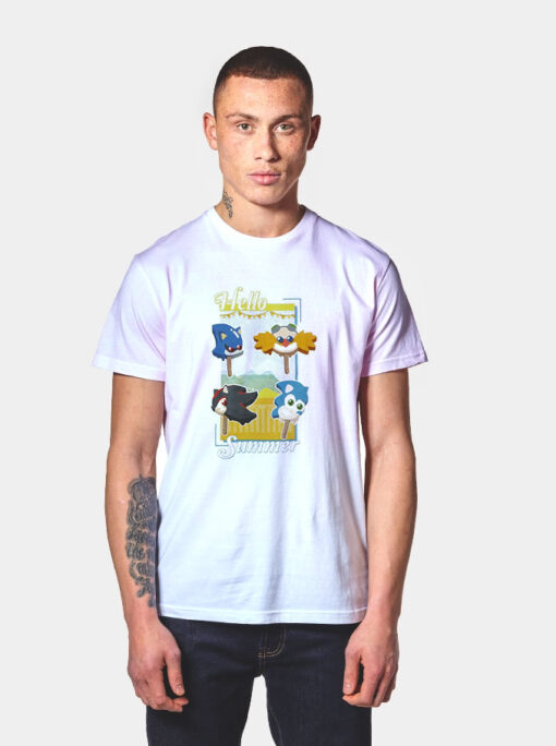 Sonic The Hedgehog Summer Popsicles T Shirt