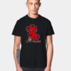 Teddy Bear Broken Hearted Red Thunder T Shirt