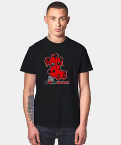 Teddy Bear Broken Hearted Red Thunder T Shirt