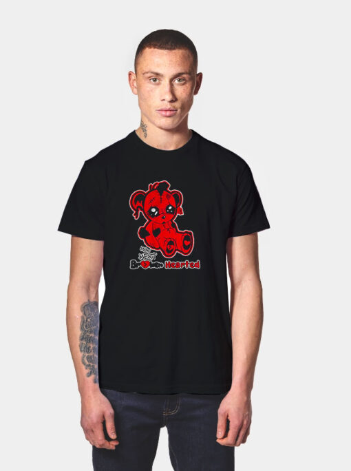 Teddy Bear Broken Hearted Red Thunder T Shirt