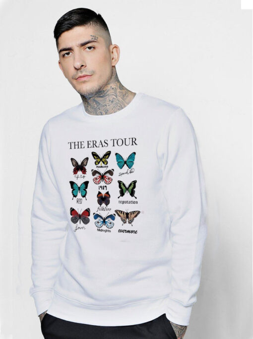 The Eras Tour 10 Butterfly Vintage The Eras Tour 2023 Sweatshirt