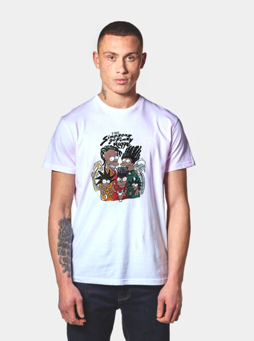 The Simpsons Go Funky Reggae T Shirt