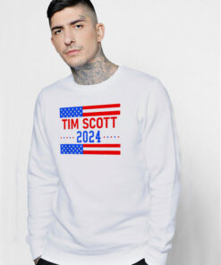 Tim Scott 2024 For President Flag Sweatshirt