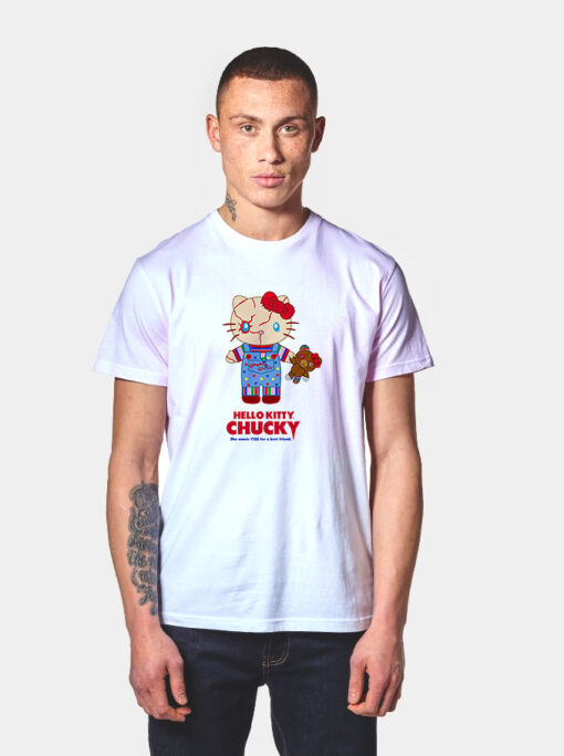 Hello Kitty Chucky Horror Movie T Shirt